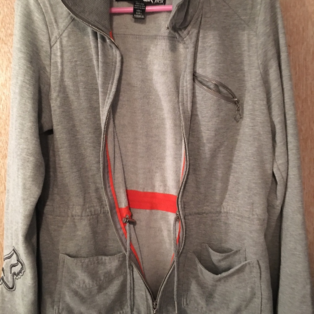 Fox Rider drawstring zip up